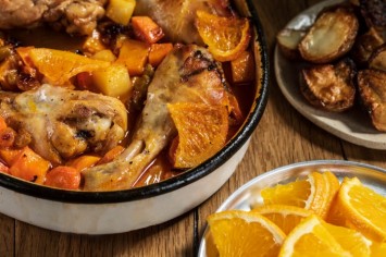 סחוט טרי: עוף במיץ תפוזים