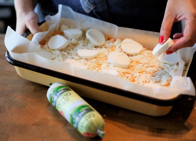 שלב 6 קנלוני גבינות - קישוט בשפע