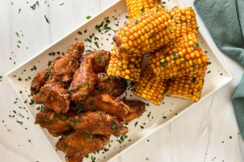 כנפיים בתנור ברוטב ברביקיו