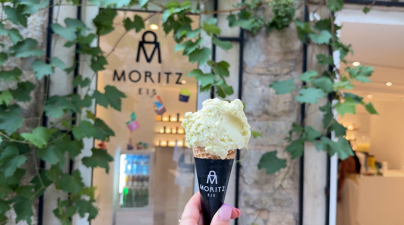 גלידה מושלמת ב- Eis Moritz