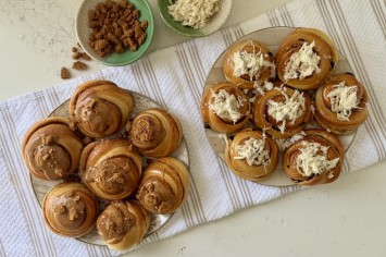 שושני שמרים פרווה במילוי ממרח לוטוס וחלווה